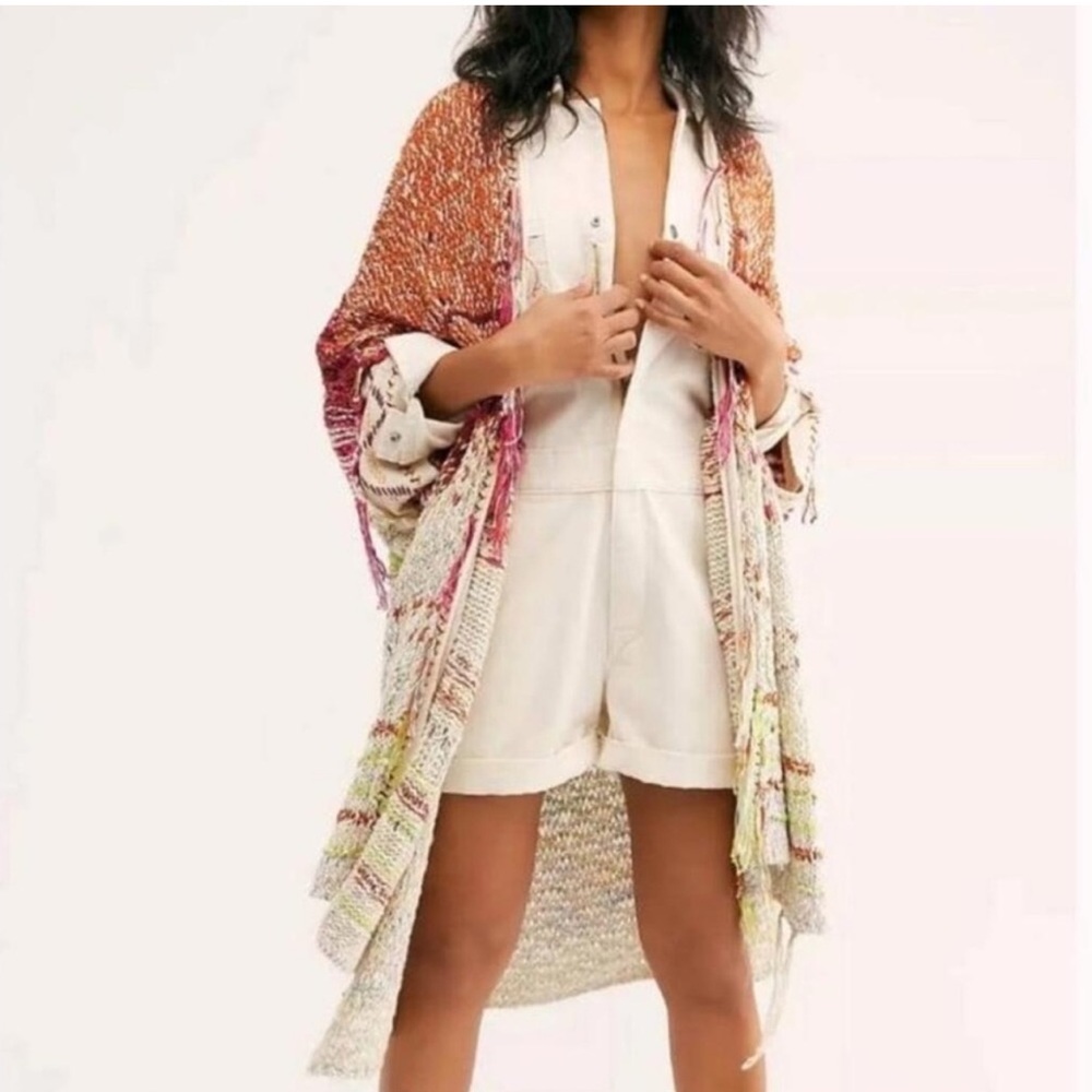 Free People Skies The Limit Cardigan Desert Dream Combo NWOT